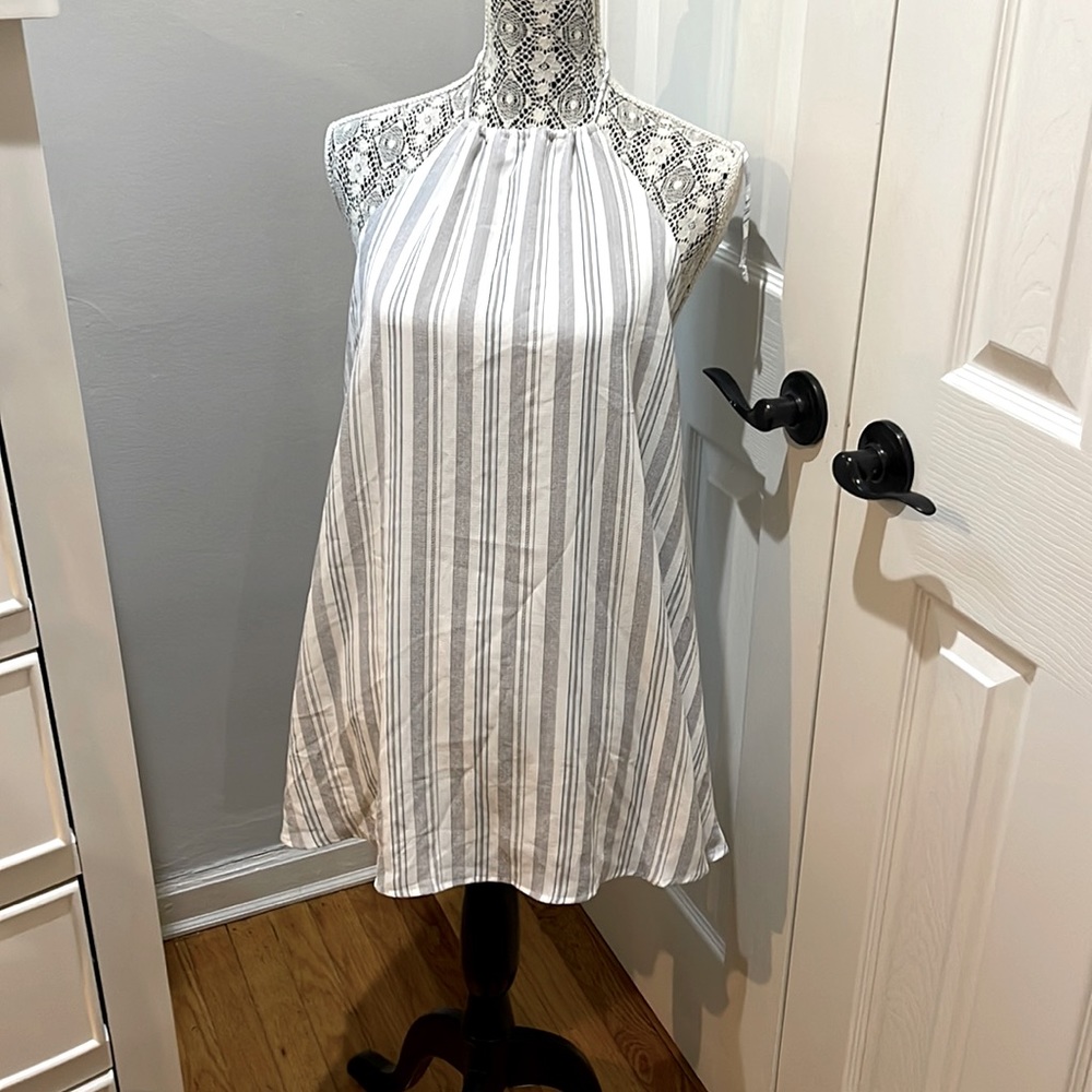 Olivaceous Halter Dress